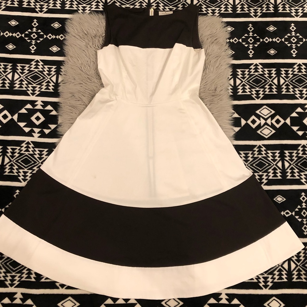 Kate Spade Color-block Flare Dress